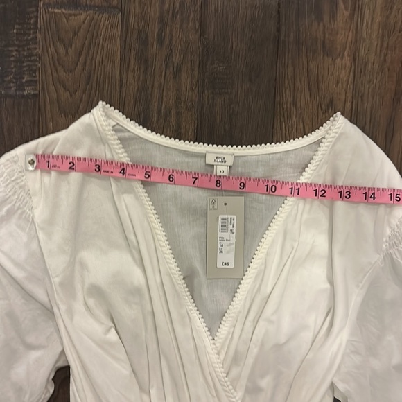 River Island White Long Sleeve Dress - Picture 4 of 9